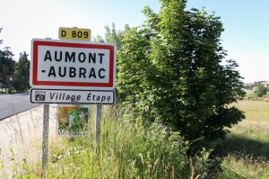 Panneau entrée Aumont-Aubrac