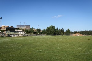 Terrain de foot à Aumont-Aubrac